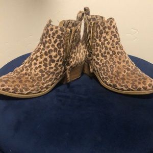 Leopard Print Booties